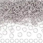 Craftdady 1000 Pieces Stainless Steel Open Jump Rings Jewelry DIY Findings for Choker Necklaces Bracelet Making (8x1mm, Silver)