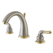 Kingston Brass KS296 Naples 1.2 GPM Widespread Bathroom Faucet - Brushed