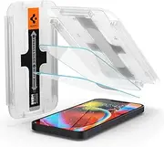 SPIGEN EZ Fit Glas.tR Slim Screen Protector Designed for Apple iPhone 13 mini (2021)[5.4-inch] Auto Alignment Kit Premium Tempered Glass [2-Pack] - Clear
