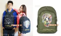 在飛比找Yahoo!奇摩拍賣優惠-☆VOGUE U☆美國Ed hardy~正品大容量虎頭貼鑽骷