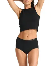 [Modibodi] Heavy Moderate Classic Period Full Brief in Black