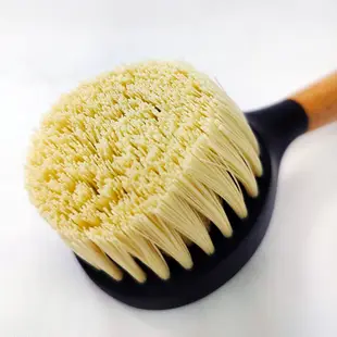 美國LODGE 專用清潔刷 鑄鐵鍋 荷蘭鍋 木柄尼龍清潔刷 scrub brush 鍋具清潔刷 合法報關進口 綠寶貝