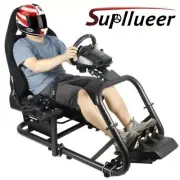 Supllueer Flight Game Cockpit Stand with Black Seat Fit Logitech X52 Thrustmaste