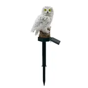 Owl Solar Light With LED Garden Lights Solar-Powered Lawn Lamp Home Outdoor Yard Garden Creative Solar Lamps - White