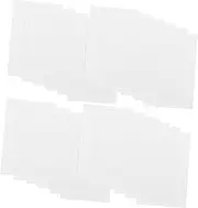 Parliky 50pcs Blank Cards Memo Note Cards White 10x15cm Material Smooth Writing
