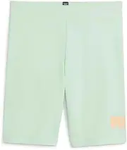 [PUMA] Kids Girls Essentials Logo Bike Shorts Athletic Bottoms Casual - Green