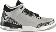 [Jordan] Air 3 Retro Men's Shoes Wolf Grey/Metallic Silver-Black-White 136064-004