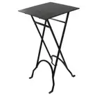 NEW French Country Square Folding Side Table Black