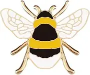 Bumble Bee Pin Badge, One Size, Metal