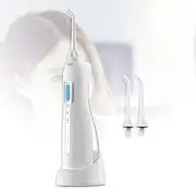 FREEZYMAN Cordless Water Floss Cleaner Portable Water Floss, Inductive Holder Technology with 3 Modes IPX7 Waterproof Professional Cordless Oral Irrigator with 150ml Detachable Water Tank Smart