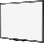VIZ-PRO Magnetic Dry Erase White Board, 48 X 36 Inches, Black Aluminium Frame