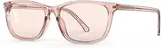 Bloomoak Rose Tinted Migraine Glasses, FL- Flex Light Sensitivity Relief Glasses for Fluorescent LED Glare, Photophobia, Eye Strain