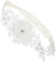 [FOMIYES] Wedding Garters Elastic Flower Ring for Comfortable Lace Leg Suspender for Brides and Bridesmaids Chic Design Breathable Material for Wedding Reception
