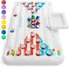 Jasonwell Beer Pong Pool Float - Inflatable Pool Beer Pong Table Party Pool Game