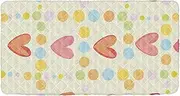 Heart Plaid Yellow Kids Travel Bed Sheet Soft&Comfortable Cot Sheet for Small Floor Bed for Toddlers Sleeping Cot 50'' x 25'' (Sheet,Bed Not Included)