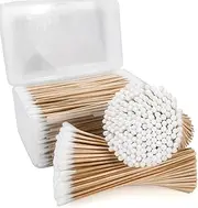 15cm Long Cotton Swabs 500PCS - Cotton Swabs With Wooden Sticks- Cleaning Swabs for Makeup, Pet Care, Gun Cleaning, Electronics, Arts and Crafts