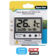 Aqua One Easy Read LCD Stick on Aquarium Thermometer