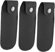 HAMPPLIES 3pcs Fake Leather Harmonica Case for 10-hole Portable Flute Storage Bag Diy Fit Scratch Damage Protection Stylish Accessory for Music Lovers