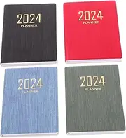 HOODANCOS 4pcs Notepads Travel Journal for Students Professionals Weekly Planner Notebooks with Smooth Writing