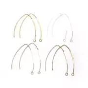 20 V-Shaped French Earring Wires Hooks Gold Silver Plated DIY Jewellery Findings