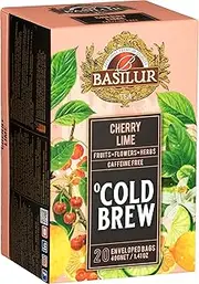 Basilur Cold Brew - Cherry Lime - 20 Enveloped Tea Bags