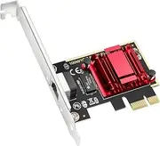 Cudy PE25 2.5Gbps PCI Express Network Adapter, 2.5GBase-T PCIe Card, Wake-on-LAN, Windows 10/8/8.1/7, Windows Server, Linux