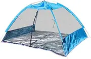 Beach Shade - UPF 50 Beach Tent Sun Shelter - Waterproof Easy Setup Canopy, 2 3 4 Person Lightweight Sunshade, Camping Accessories for Fishing, Travel, Backyard