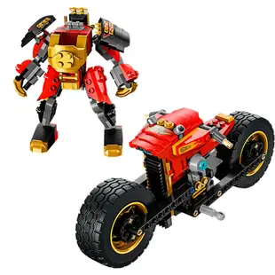 LEGO場景 71783-D 赤地忍者摩托車與機械人 旋風忍者系列【必買站】樂高場景