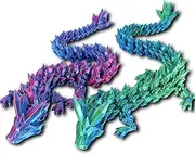 Pack of 2 Crystal Dragon Figure Decoration, 3D Printed Dragon Movable Dragon, Dragon, Dragon, 3D Dragon, Dragon 3D Print, 3D Dragon in Egg, Dragon Egg with Dragon, Adult Children's Gifts Toy