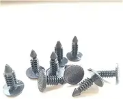 NEGRO Auto Fastener Car Clips Fender Bumper Shield Retainer Plastic Rivet Fit for GM, Ford, Chrysler, auto Door Trim Panel lid Clip(100 Pieces)