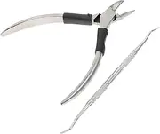 VICASKY 1 set Stainless Steel Nail Scissors Professional Cuticle Remover Kit for Toenails Fingernails Durable Easy to Use Manicure Tool for Home Salon