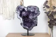 XXL Amethyst Geode with Stalactite Flower Formation. AWS0358