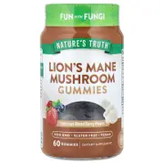 Nature's Truth, Lion's Mane Mushroom Gummies, Delicious Mixed Berry, 60 Gummies