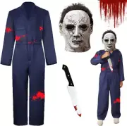 Michael Myers Costume for Kids Halloween Cosplay Michael Myers Mask Horror Ki...