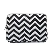 12 Wavy Pattern Notebook Liner Bag Design Black Laptop Cases & Bags