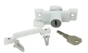 2-1/4 Inch Window Sash Lock White Finish Zinc Diecast -Great Price-FAST SHIP!!
