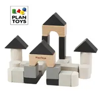 在飛比找樂天市場購物網優惠-泰國PlanToys 城堡工程組黑色積木玩具 3歲以上