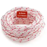Recoil Starter Rope Pull Cord 6.0mm 12-Meter/40ft for Lawn Mower Cord Recoil ...