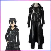 Anime Sword Art Online Cosplay Costume Kirito Kazuto Kirigaya Jacket Shirt Pants
