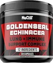1000mg Goldenseal Root Capsule with Echinacea, Panax Ginseng Root, Immune Support Complex as Elderberry, Garlic Bulb - 60 Capsules - Digestive Health, Body Balance & More - Goldenseal Root Powder