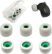Mijusun Foam Ear Tips for Sony WF-1000XM4/WF-C500 Tips Replacement for Sony LinkBuds S WF-1000XM3 Earbuds Tips for Sony Case Cover 3 Pairs Medium Gray, LMS/L/M/S (SMM4-FOAM)
