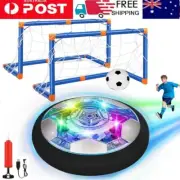 Hover Soccer Ball Set with 2 Goals USB Rechargeable LED Light Floating Ball Toys