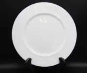 Crate & Barrel 11” White Pearl Fine China Dinner Plate Nikko New 2