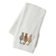 Pilbeam Living Purrfect 42x65cm Cotton Hand Towel Absorbent Washer Cloth White