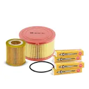 NGK Glow Plug & NTK Air Oil Filter Kit for Ford Ranger PX1 PX2 PX3 2.2L P4AT