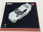 1/43 AB Models Maserati Granturismo Liberty walk Grey Custom Leather Base. 3