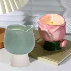 Ceramic Tulips Candle Holder Lovely Candlestick Home Decoration