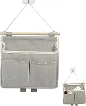 Wzenclave Wall Hanging Storage Bag Dormitory Fabric Hanging Basket Clutter Storage Bag with Pockets Behind Wall Storage Hanging Bag Bedside Hanging Organiser for Camp Kitchen Bedroom Bathroom Office