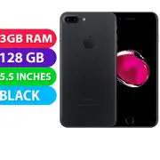 Apple iPhone 7+ Plus (128GB, Black) - Refurbished (Excellent)