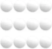 12 Pack Of Smooth White Foosballs For Standard Foosball Tables Classic Tabletop Soccer Game Balls